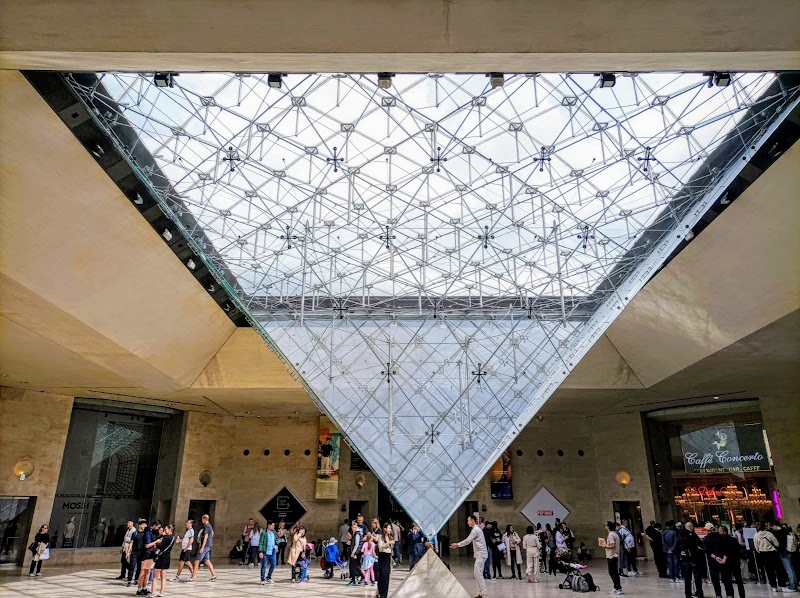 Pyramide du Louvre inversée in Paris